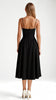 Women's Formal Evening Dress Midi in Black – back view