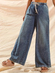 Women's High Waisted Pants with Drawstring