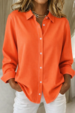 Women's Long Sleeve Shirt Casual in Orange