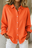 Women's Long Sleeve Shirt Casual in Orange