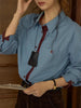 Women's Long-Sleeved Striped Shirt