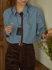 Women's Long-Sleeved Striped Shirt