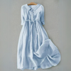 Women's Minimalist Casual Dress Midi in Sky Blue