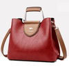 Women's Multi Compartment Handbag Elegant - Red
