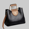 Women's Multi Compartment Handbag Elegant - Black
