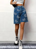 Women's Shorts with Butterfly Embroidery