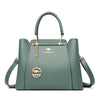 Women's Soft Leather Shoulder Bag Versatile - Green