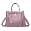 Women's Soft Leather Shoulder Bag Versatile - Purple