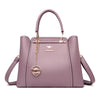 Women's Soft Leather Shoulder Bag Versatile - Purple