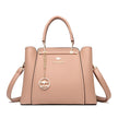 Women's Soft Leather Shoulder Bag Versatile - Pink