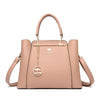 Women's Soft Leather Shoulder Bag Versatile - Pink
