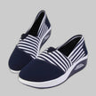Women's Striped Slip On Shoes Casual - Blue