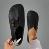 Women's Suede Moccasins Slip On - Antique Black
