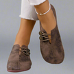 Women's Suede Moccasins Slip On - Dark Brown