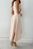 Women's V Neck Wedding Guest Dress Midi - side view