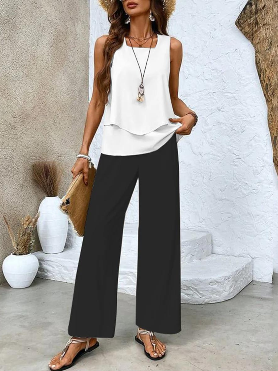 Women's Wide Leg Set Two Piece