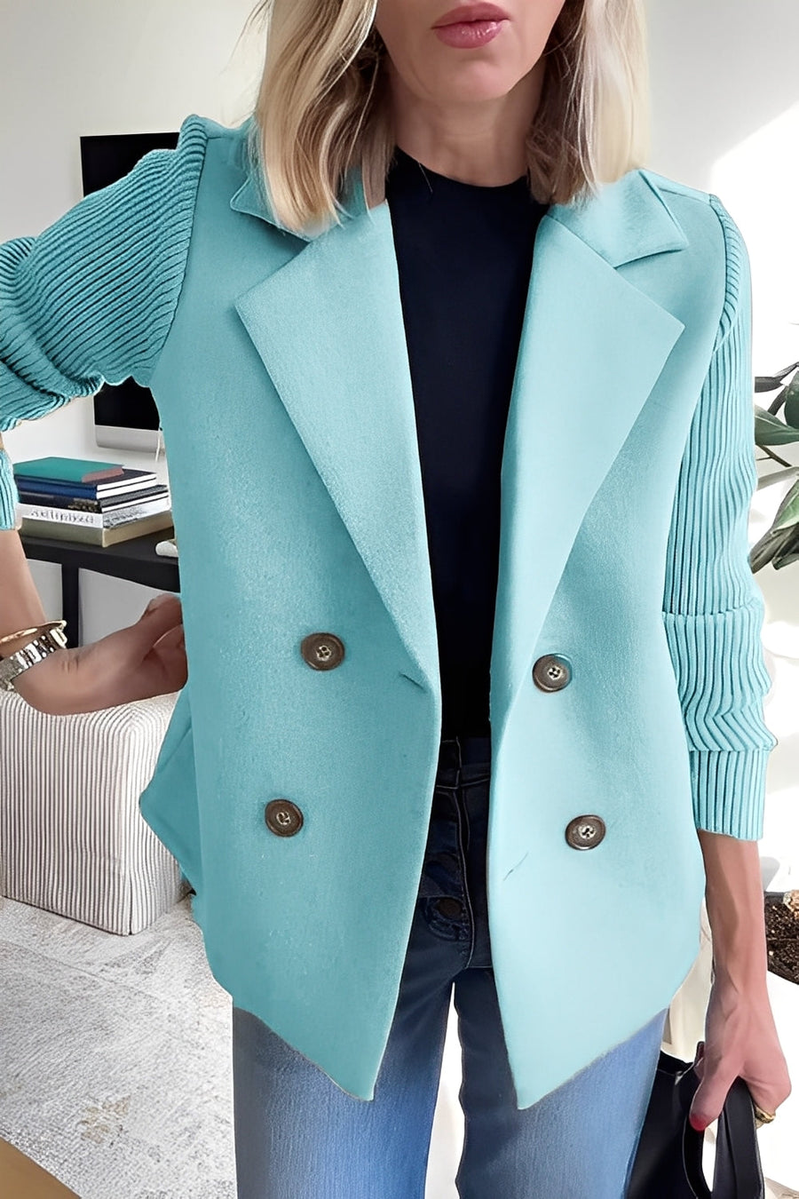 Women's Winter Coat Double Breasted Lapel