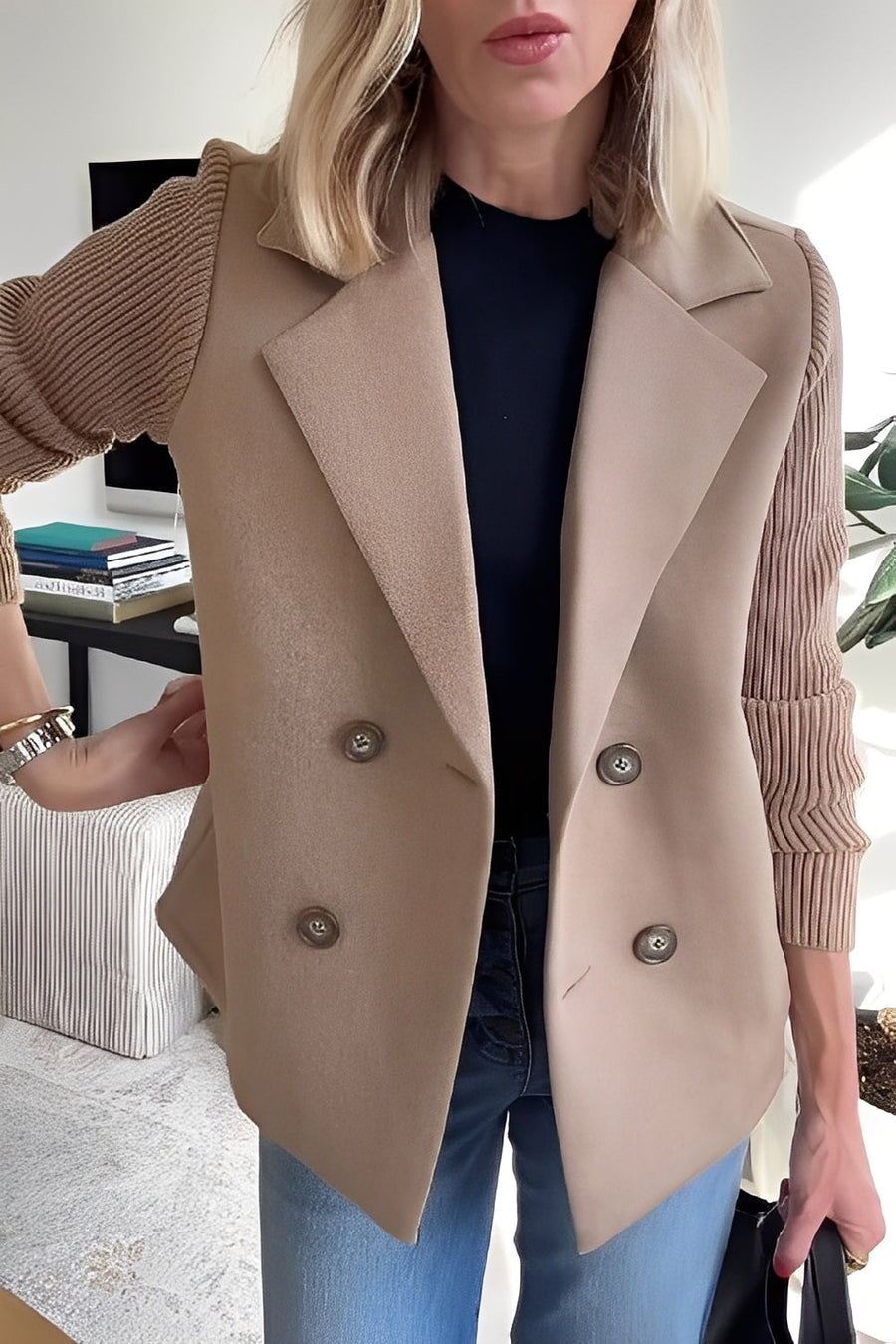 Women's Winter Coat Double Breasted Lapel